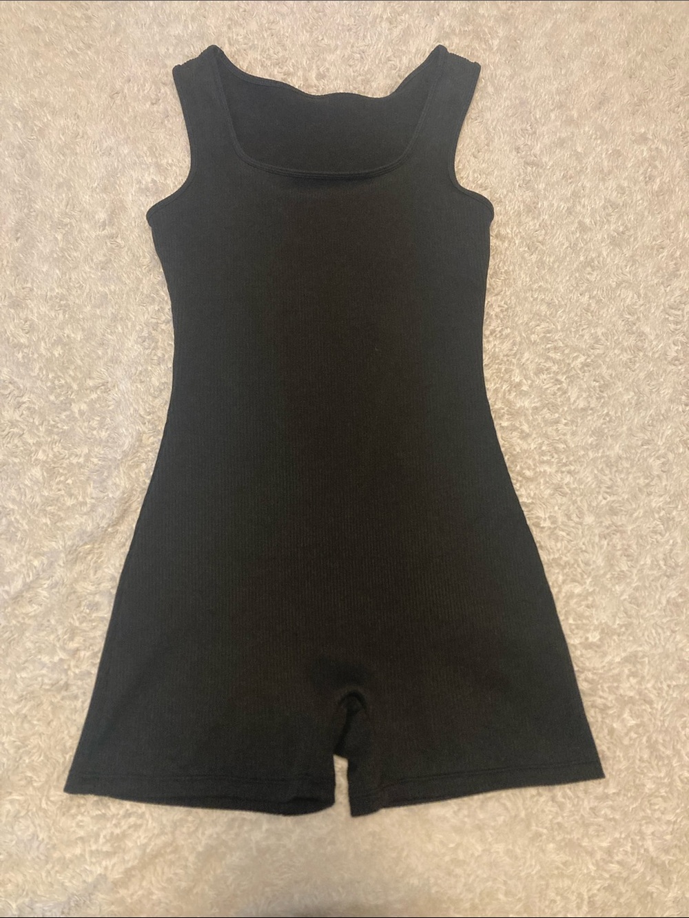 wild fable Black Ribbed Tank Romper